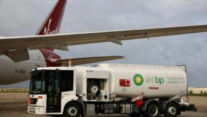 Virgin Atlantic's Flight 100 being fuelled with SAF Photo by Virgin Atlantic