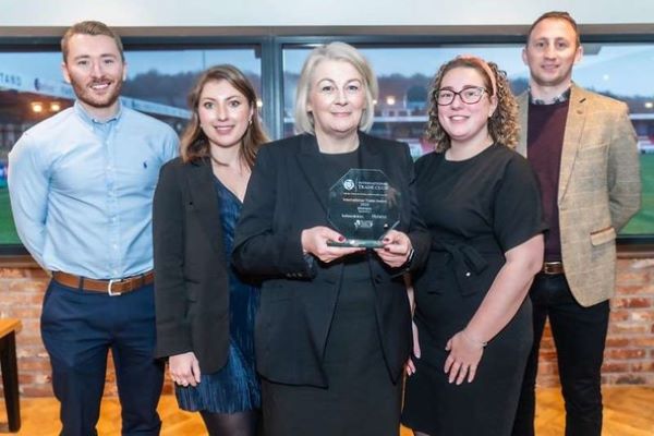 Picture1 600 x 414 Hurst Green Plastics accept the Outstanding Export Achievement Award 2023